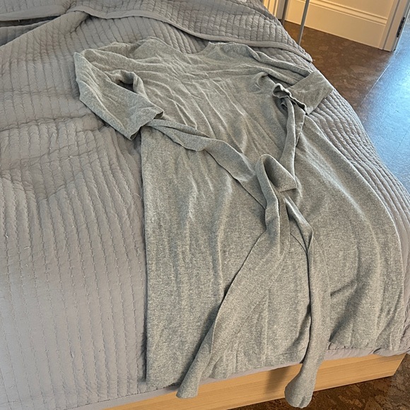 Jenni Kayne Heather Gray Knit Sweater Dress, Cashmere Wool Blend - Picture 6 of 6